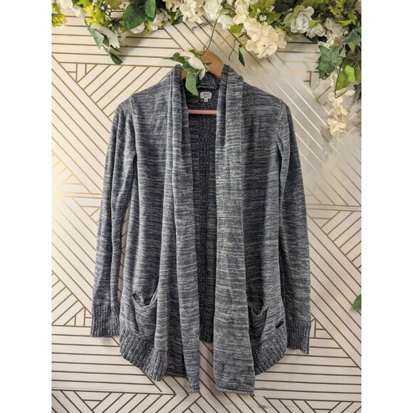 ARITZIA WILFRED Women's Heather Grey Gray Knit Cardigan Silk Cashmere Size Small - Picture 1 of 10